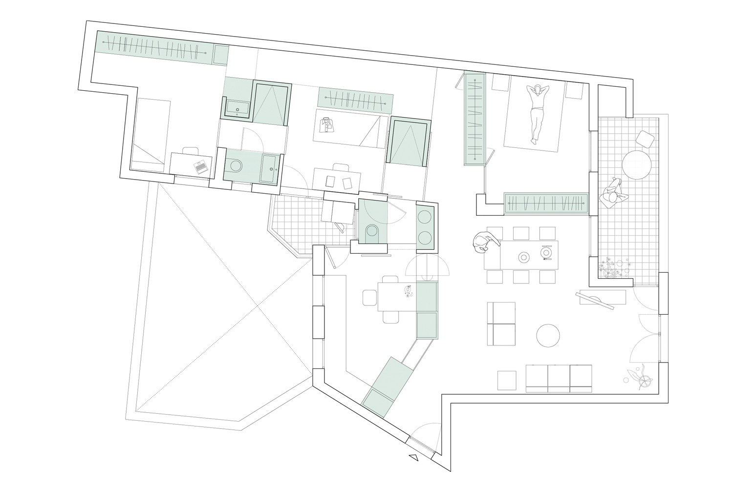 Casa SDQ, planta